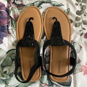 Torrid sandals size 11 worn a couple of times No box